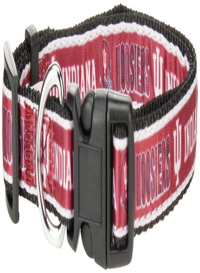 Pets First Collegiate PET Collar New Version Indiana Hoosiers Dog Collar, Size Medium. Best Sports Team Color for Dogs & Cats. A Shiny & Colorful Dog & Cat Collar Licensed by The NCAA - Image 2
